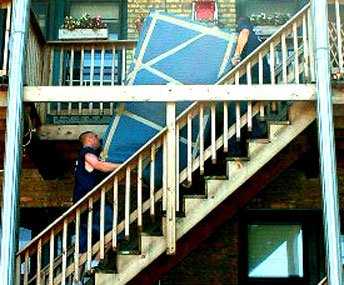 Stairs and doorways should be wide enough so one can move pieces of furniture without difficulty.