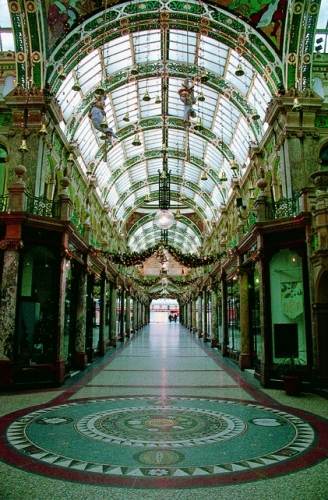 Glass ceilings at the County Arcade, Victoria Quarter