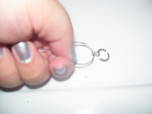 This is how it should look with the wires folded and the clasp on. 