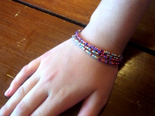A simple multi-stand bracelet. 