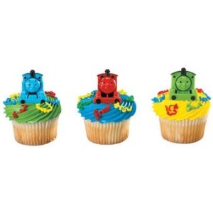 Thomas the Tank Engine Cupcake rings