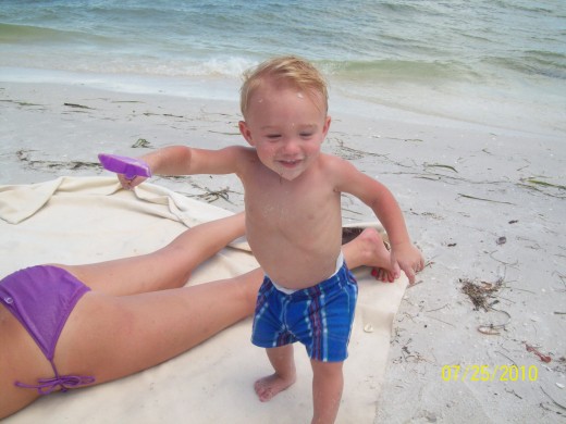 Cameron loved Clearwater Beach!