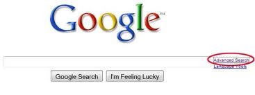Google advanced search link