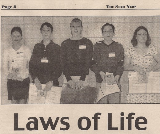 My son is the second from the left (in a black shirt)