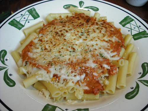 Here's a really delightful dish called five cheese ziti. 