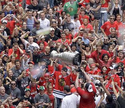 Fans Celebrating The Cup With Their Team.