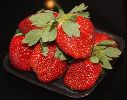 These strawberries are useful as they can feed us and give us the nutrition we need in order to live. Therefore they have use value.