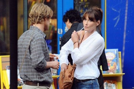 Carla Bruni and Owen Wilson