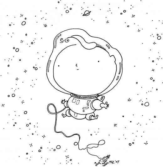 Moonpie Mike on Extended EVA, rickzimmerman 2010
