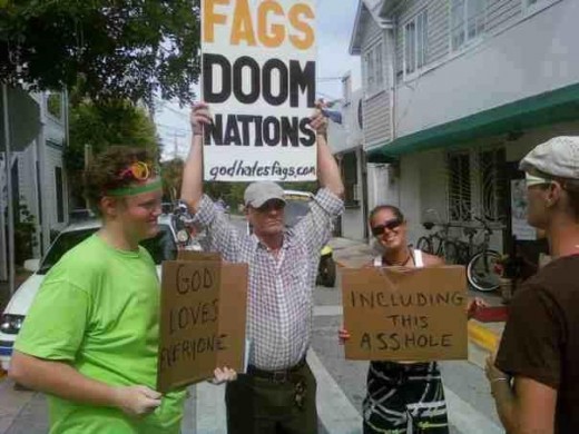 The group God Hates Fags has an enormous support base of several million according to the hits on their web site. We don't know if the numbers are real or fudged. History says real, based on other supporting criteria.
