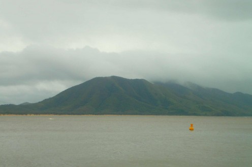 Mountain views across the bay