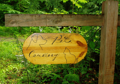 Entrance to Lily Dale's Pet Cemetery. Photo by Gerber Ink