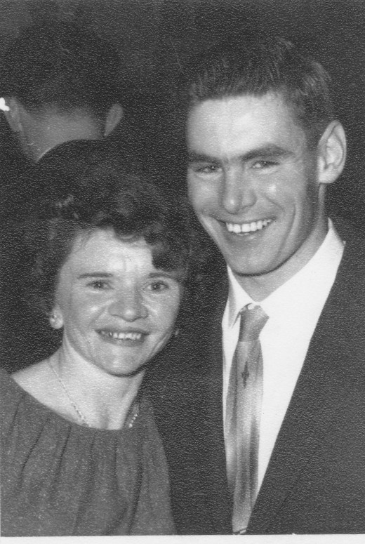 My wife and I in 1959