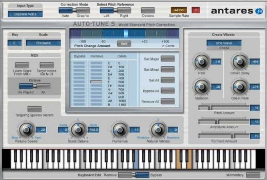 Interface of Autotune