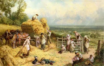Harvest Time, by Myles Birket Foster (famous Victorian painter)