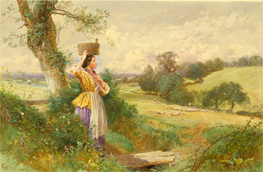 The Milkmaid, by Myles Birket Foster