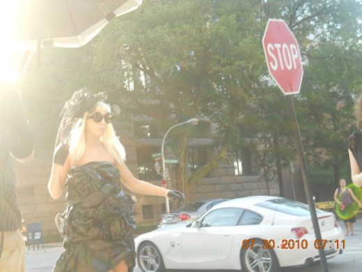 She can make that garbage bag look good!
