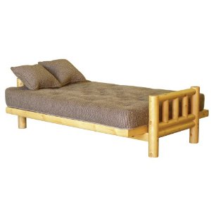 Big Tree Furniture Tahoe Full Size Futon Sofa Sleeper Set with 2 Matching Pillows