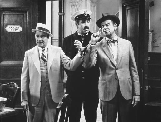 In 'The Front Page' with Walter Matthau