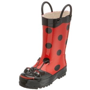 Ladybug rain boots for girls