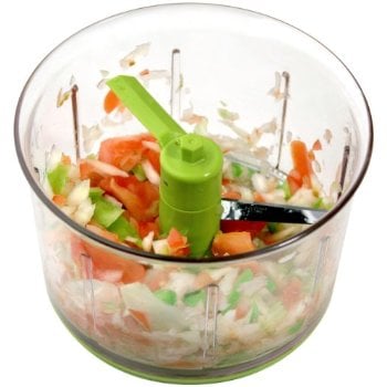 As you can see, this food chopper chops unevenly.