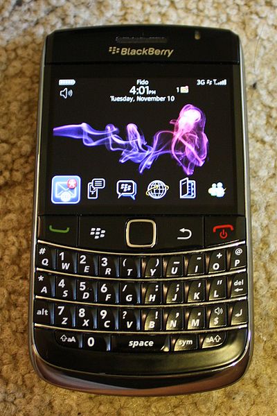 A Blackberry Bold 9700.
