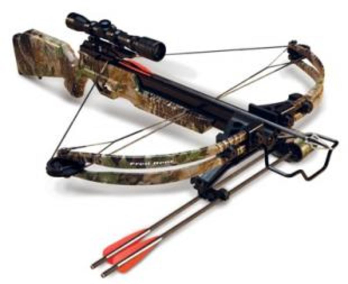 In some states crossbows are legal for deer hunting. Check your states hunting regulations to see if you can use a crossbow for deer hunting in your state. 