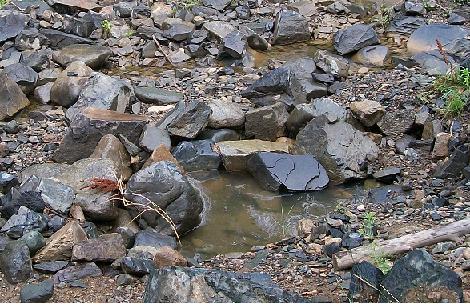 Spiritual water is our  spiritual thirst-quencher...even when it is only a small drink in the rocky canyon.