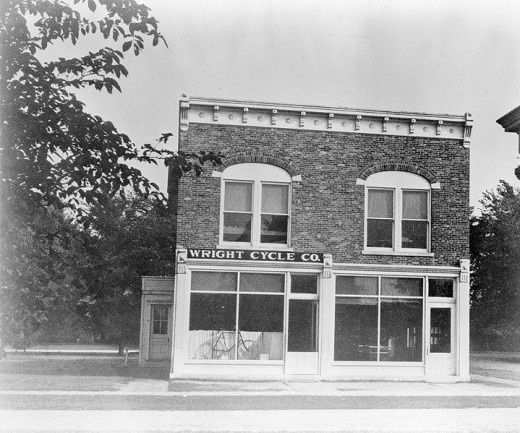 Wright Cycle Shop in 1937 after a move to Greenfield Village (credit: NASA).  