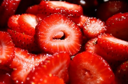 Fresh strawberries for a luscious garnish