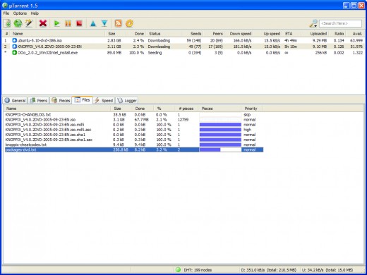 You can use uTorrent to open Torrent files ang download files