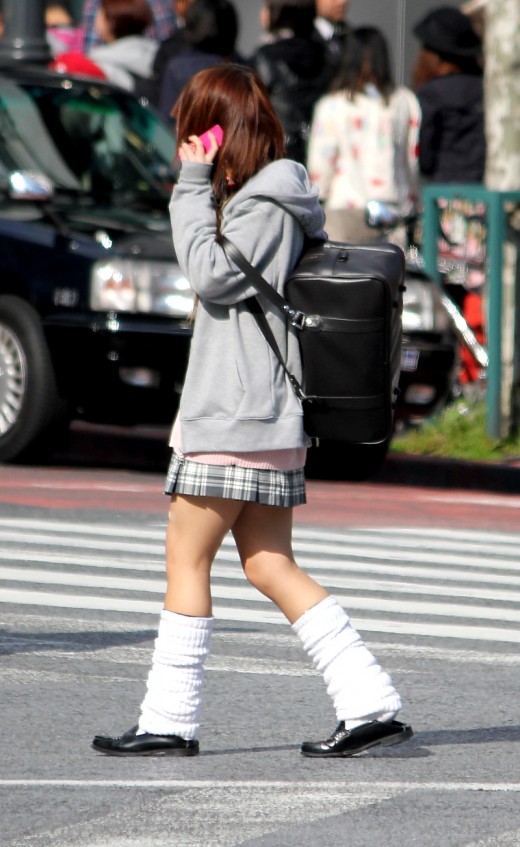 Loose socks are a Japanese fashion essential. To stop them falling down you can even get special sock glue!