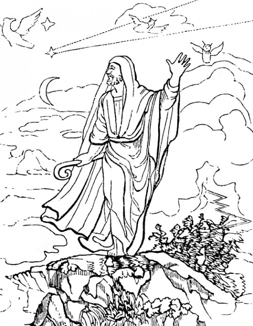 Roman augur holding a lituus, the curved wand often used as a symbol of augury