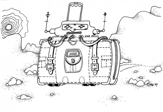 Martian Tourister, rickzimmerman 2010