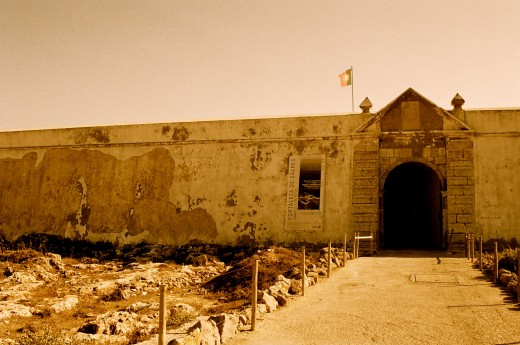 the entrance to the fortress