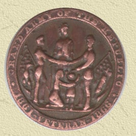 Civil war veterans medal made in 1890 Grand Army Of The Republic