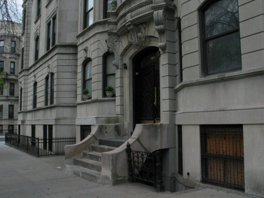 architectural details of one house in Park Slope