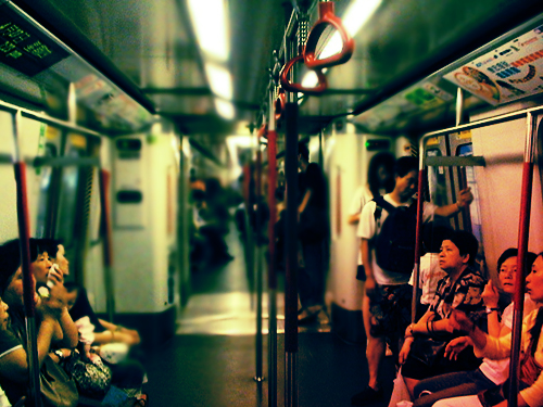 This is a photo I took while I was in their train