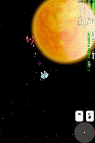 Star Fighter in space against enemy fighter, screenshot courtesy of Androlib.com