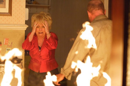 Will Peggy perish in the fire?