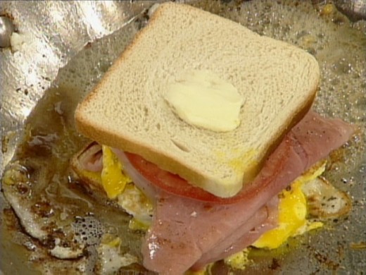 My Grandmother always made us Egg and Ham Sandwiches and I couldn't hardly wait for her to make them. 