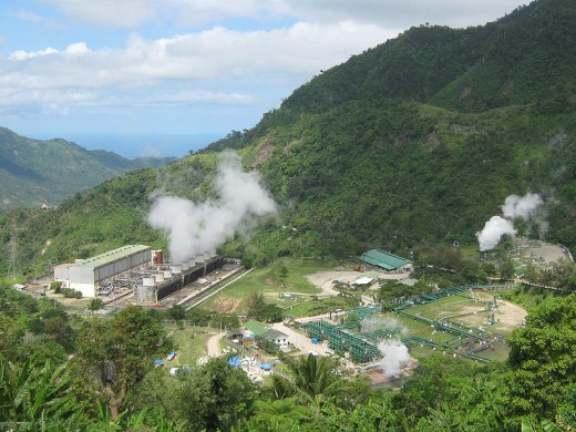 A Geothermal plant.