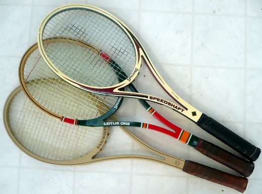 Ash wood tennis racket