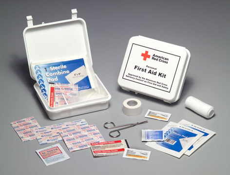 A well stocked first-aid kit is essential