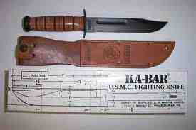 The military k-bar, or ka-bar, knife has many types and applications