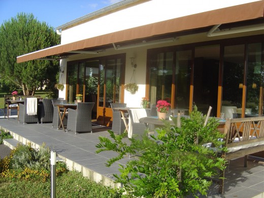 In summer you can dine outside on their sunny terrace