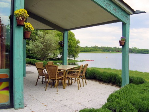 Sit outside on the terrace