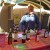 Noel Lepreux with his personal selection of fine wines Noel Lepreux with his personal selection of fine wines