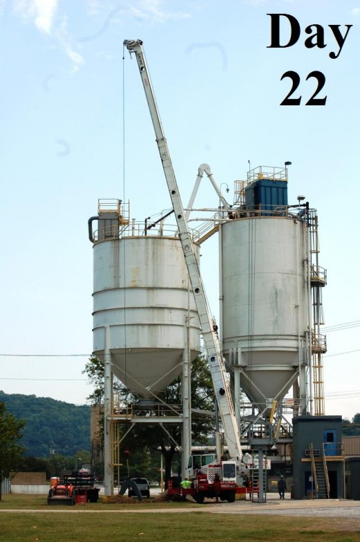 Today at work we had a crane and a welder to come in and install a massive pipe on top of our silo.  Watching other people work is a lot more fun than doing it yourself lol.