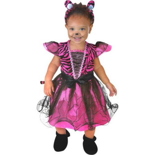 Child's Toddler Pink Tigress Dress Costume (6-18m)